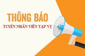 Thông báo tuyển nhân viên tạp vụ